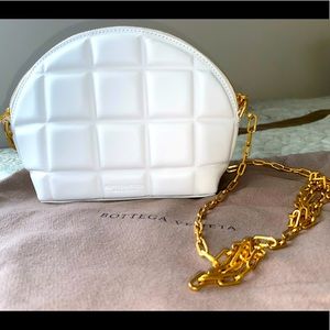Brand new. Never used. Bottega Veneta. Clutch and crossbody